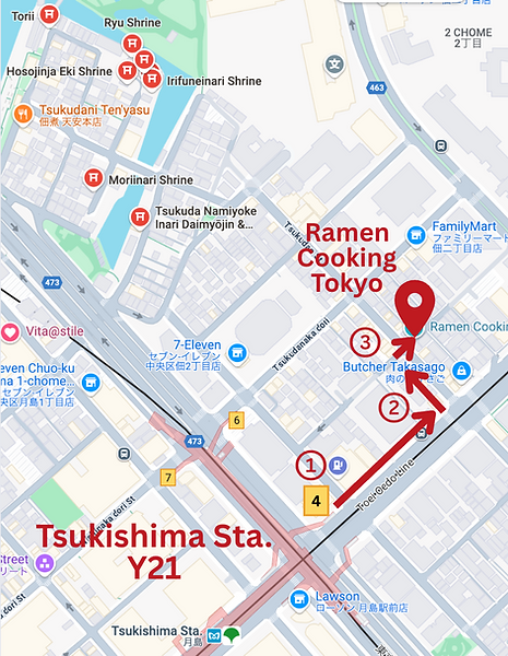 Access map to Ramen Cooking Tokyo